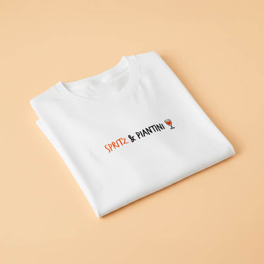 T-shirt con ricamo "Spritz & Piantini"