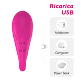 Delfino curioso - Vibratore a distanza doppia stimolazione con App