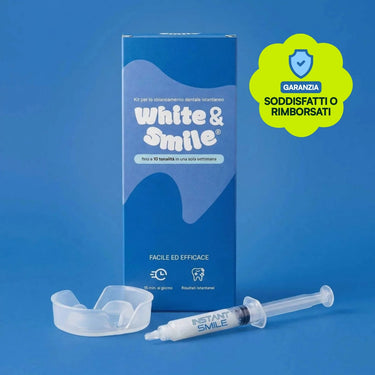 White & Smile - Kit per lo sbiancamento dei denti con bite a luce integrata