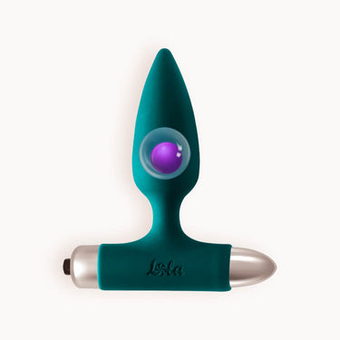 Pipino - Plug anale con bullet vibrante e pallina di metallo - 8,4cm