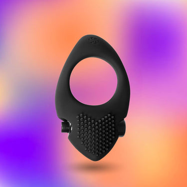 Sunset - Anello vibrante per pene - Nero