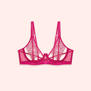 Reggiseno Balconcino - Yamamay Foliage - Fucsia