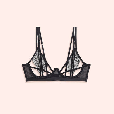 Reggiseno Balconcino - Yamamay Foliage - Nero