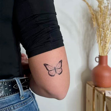 tatuaggio temporaneo farfalla
