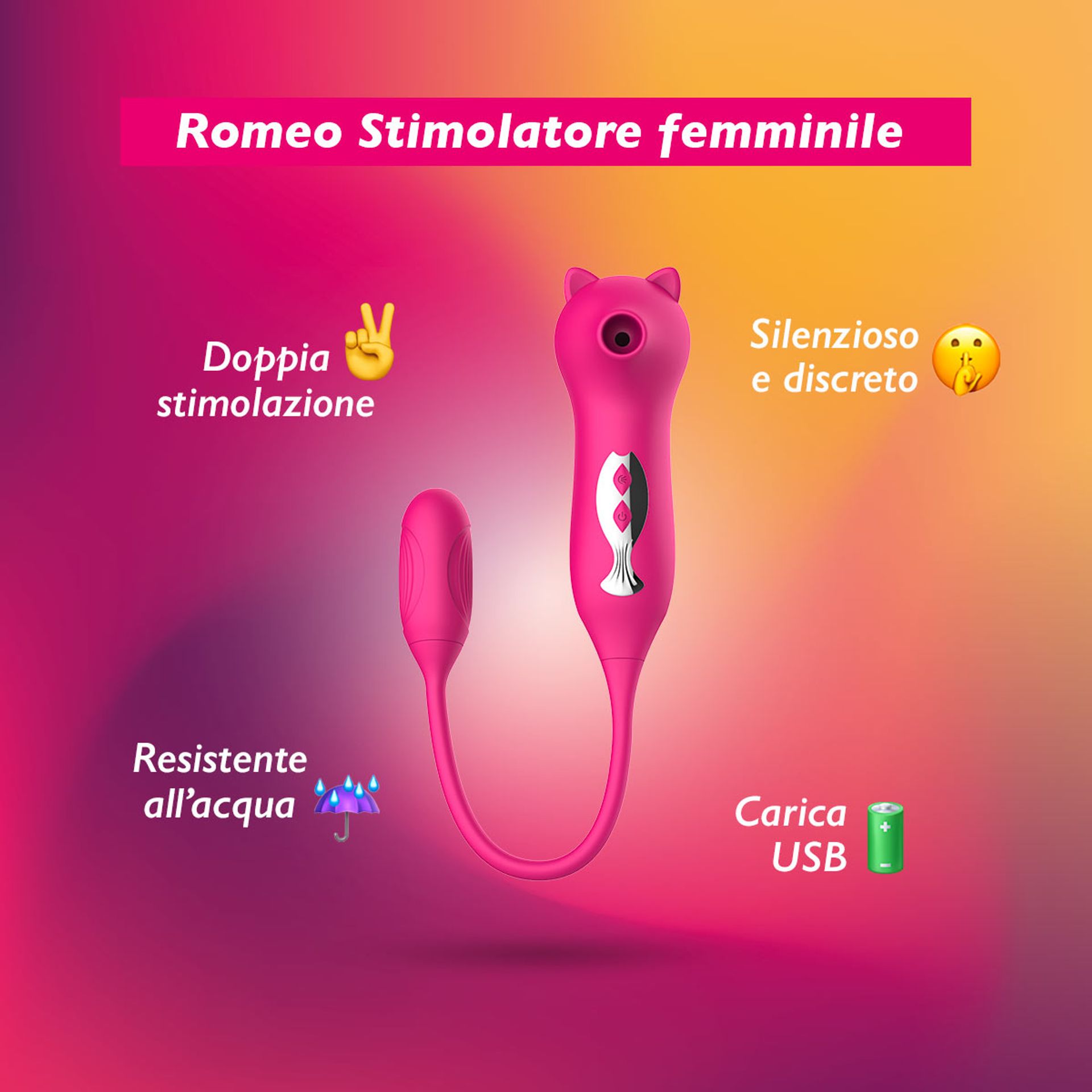 Succhia clitoride vibratore sex toy single o coppie Ayay – AYAY