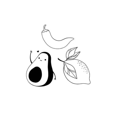 Tattoo temporaneo SIOOU - Avocado lover x5