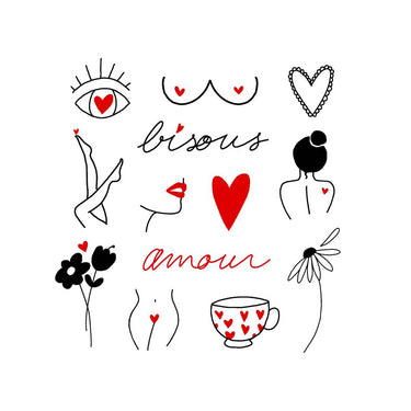 Tattoo temporaneo SIOOU - Bisous Amour