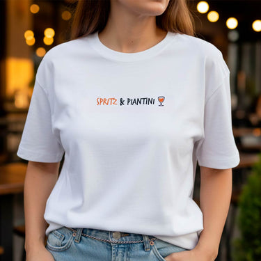 T-shirt con ricamo "Spritz & Piantini"