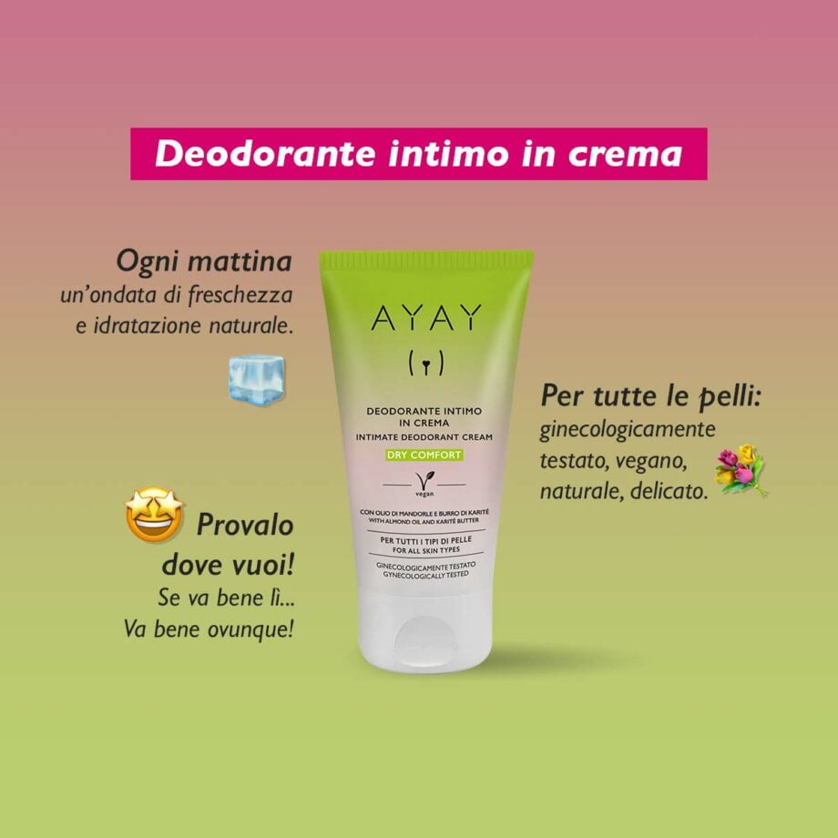 Deodorante naturale in crema - Formula Vegan - Ayay 1