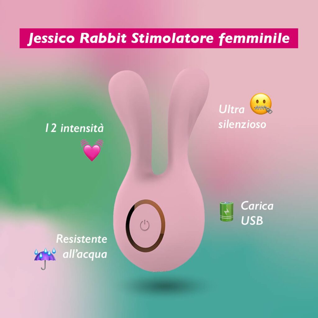 JESSICO RABBIT - Vibratore Massaggiatore Erotico Stimolatore femminile - Ayay 23