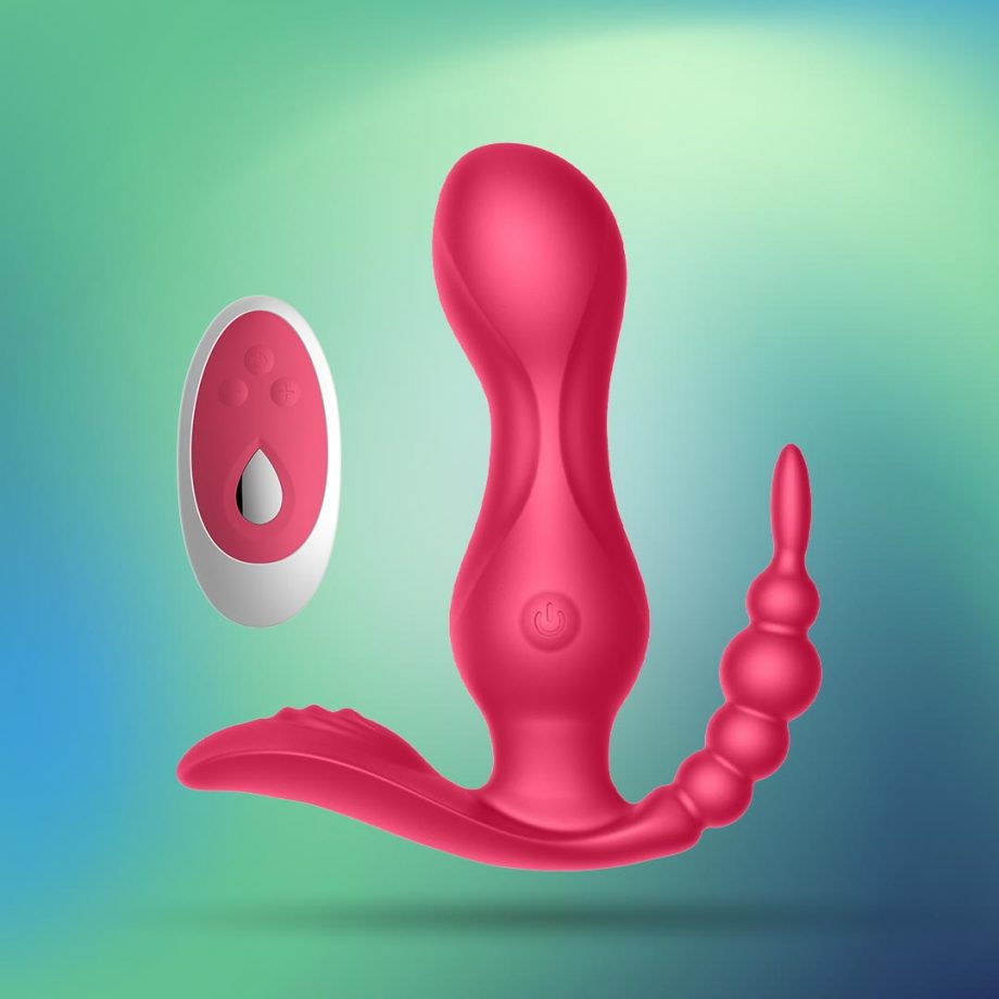 Trastullator - Vibratore 3 in 1 clitorideo+vaginale+anale con Telecomando - Ayay 1