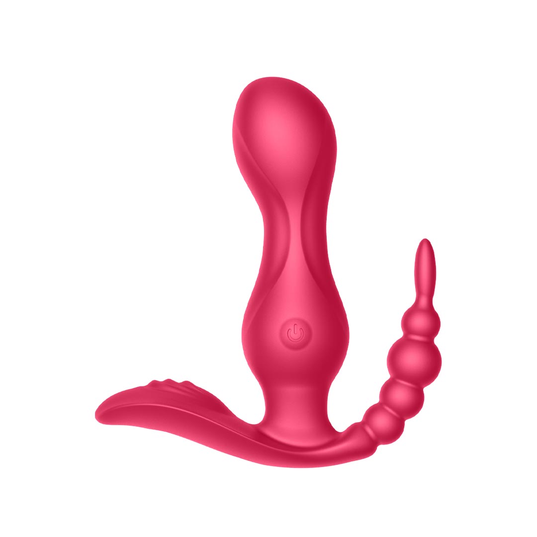 Trastullator - Vibratore 3 in 1 clitorideo+vaginale+anale con Telecomando - Ayay 24