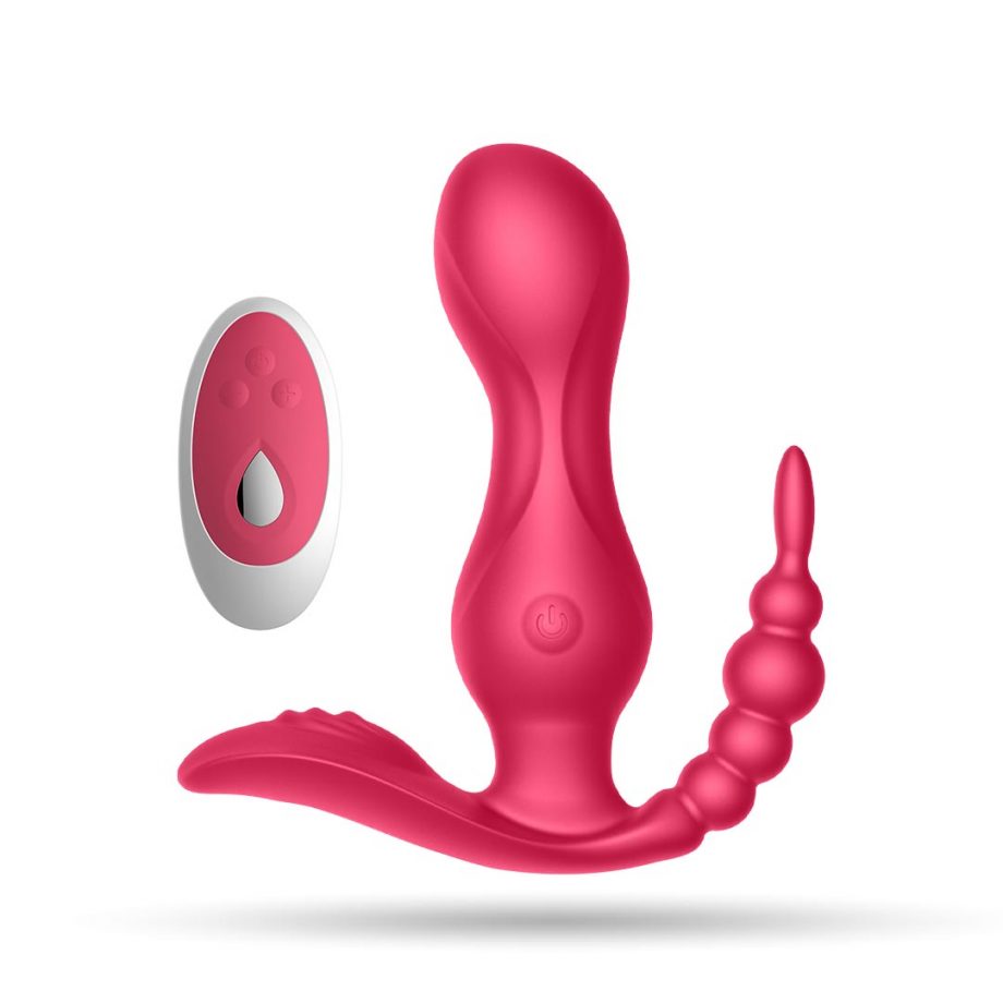 Trastullator - Vibratore 3 in 1 clitorideo+vaginale+anale con Telecomando - Ayay 3