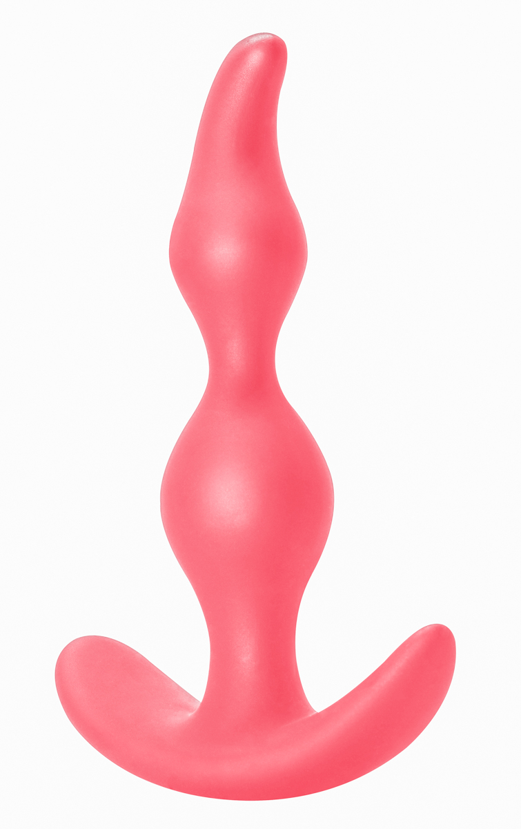 Plug anale curvato - Rosa - 11,5cm - Ayay 3