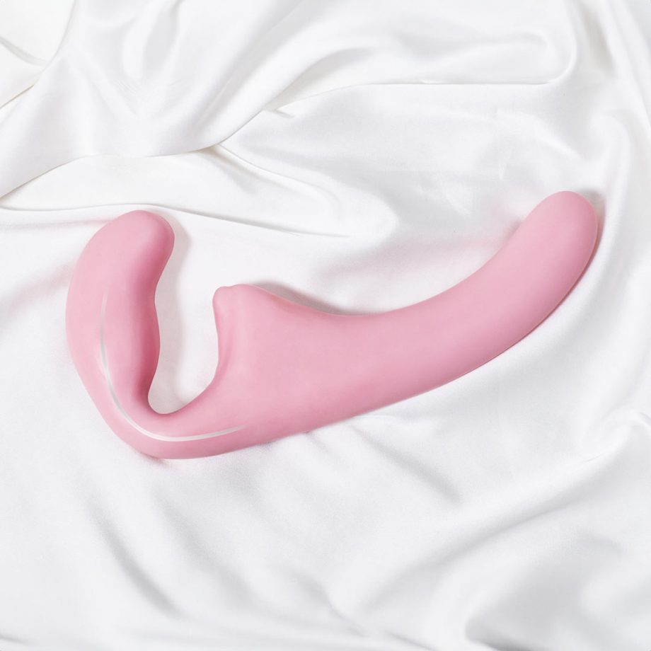 Natural Sensation - Strap on flessibile con stimolazione del clitoride | Rosa - Ayay 3