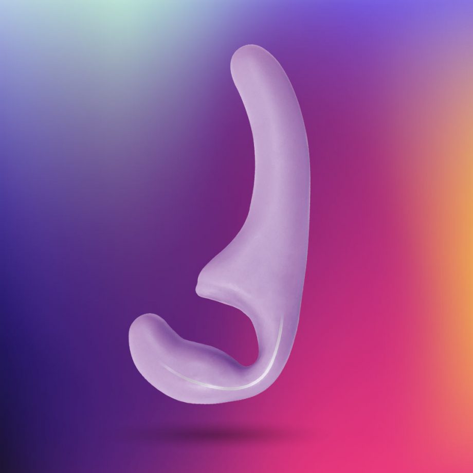 Natural Sensation - Strap on flessibile con stimolazione del clitoride | Viola - Ayay 1